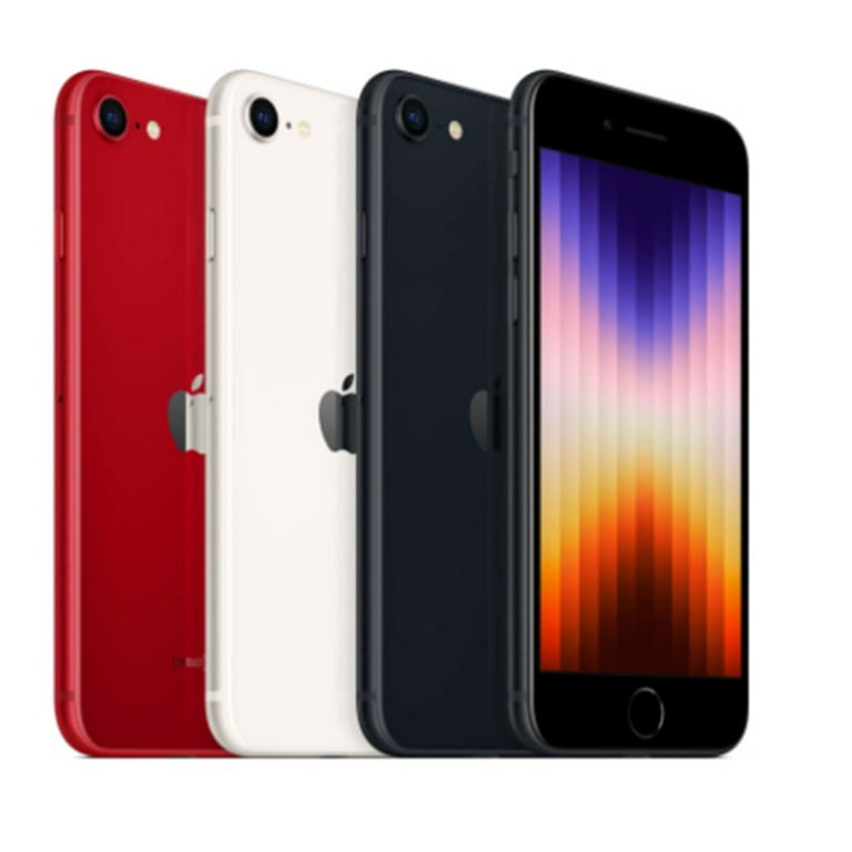 Restored Apple iPhone SE G3 64GB Sprint Locked Red (Refubished