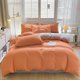 thumbnail image 5 of Juegos de colcha y cubrecama para todas las estaciones: juego de cama de 4 piezas, sábanas lavables de color liso, funda nórdica y fundas de almohada, sábanas de algodón lavado., 5 of 9