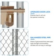 thumbnail image 3 of Dextrus Large Outdoor Dog Kennel with Metal Dog Gate,Heavy-Duty Dog Enclosure with Roof for Backyard and Farm Use -90" L x90"W x64.8" H, 3 of 5