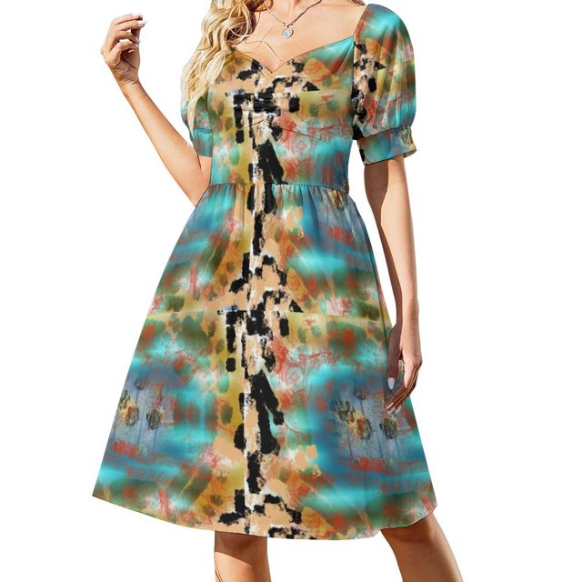 Vestido de manga corta Looks Like Spirits de Emile Ovasi, vestido de noche, vestidos de mujer, ropa de mujer