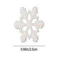 thumbnail image 3 of Twfbrm 50pcs Mini Snowflake Ornaments,Glitter Tiny Resin Snowflakes with Storage Box Christmas Snowflake Decorations White Snow Shaped Craft for DIY Winter Party Home Decoration, 3 of 5