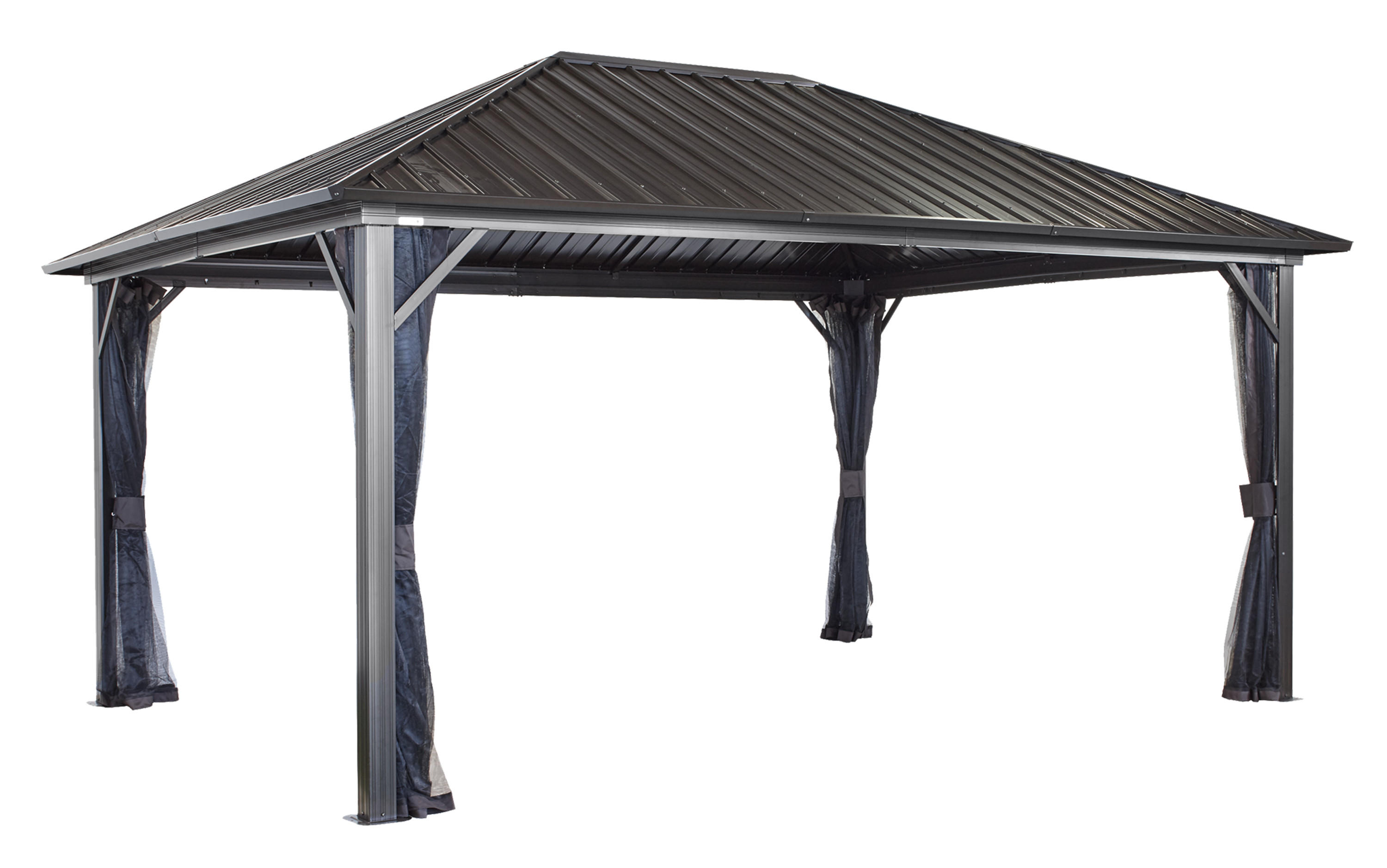 Sojag Mykonos II 12' x 11' Hardtop Gray 