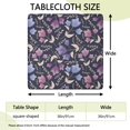 thumbnail image 2 of Pioneer Flower Floral Print Pattern Square Fitted Tablecloth with Elastic Edge,Square Table Cover,Washable Elastic Table Cover for Home Kitchen Party Decor 36"x36", 2 of 6