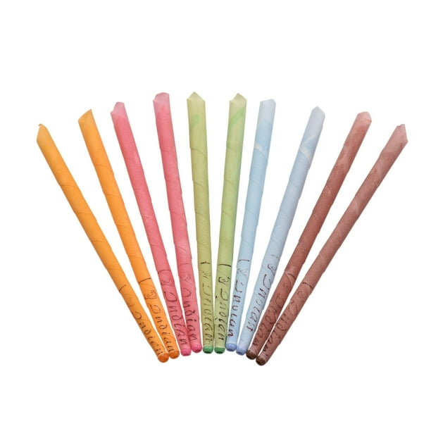 10 velas para oídos terapéuticas - Limpieza de cerumen con cono hueco - Kit de 10 unidades multicolor - Terapia natural para cuidado auditivo
(Nota: Este título alternativo en español mexicano