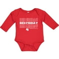 thumbnail image 3 of Inktastic Athletic Red Friday Dog Tags Boys or Girls Long Sleeve Baby Bodysuit, 3 of 5