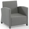 thumbnail image 5 of Afuera Living Transitional Wicker / Rattan Patio Arm Chair in Gray, 5 of 11