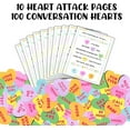thumbnail image 2 of Lashicorn Youve Been Heart Attacked Valentines Game  10 pk 8.5 x 11 Coworker Neighbor Door for Cupid Gift on Desk Booed for V-day w/ 100 Conversation Hearts, 2 of 5