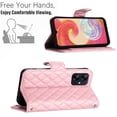 thumbnail image 4 of Faux Leather Wallet Case Compatible with Samsung Galaxy A05 | Classic Wrist Strap Flip Case | Ultra Slim Card Slots Stand Function Shockproof Phone Cover for Samsung Galaxy A05 - Pink, 4 of 7