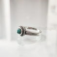 thumbnail image 3 of Natural Turquoise Ring, Tibetan Turquoise Ring, December Birthstone, Bohemian Designer, 925 Sterling Silver, Womens Ring, Christmas, Thanksgiving, Handmade, Statement Jewelry, AAA Natural Gemstone, 3 of 7