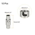 thumbnail image 2 of Leather Cord End Clasp, 10Pack 3mm Hole Leather Clasps for Jewelry Making DIY Supplies Crafts, Grey, 2 of 6