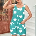 thumbnail image 2 of BLVB Summer Rompers for Women Sleeveless Adjustable Knot Straps Loose Shorts Jumpsuits Beach Overalls with Pockets, 2 of 7