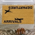 thumbnail image 6 of Hewann Funny Doormat Arrivals Departures Funny Doormat - Welcome Friends Doormat - Cute Home Door Mat, Outdoor Entryway Rug for New Home, Gift for Housewarming and Decor. Doormat, 6 of 7