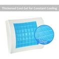 thumbnail image 4 of Lumbar Support Pillow, Cool Gel Memory Foam Lower Back Cushion for Office Chair Car, Grey, 4 of 9