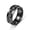 black, variant on Punk Couple Chain Spinner Ring Gear Rotating Ring Wedding Party Jewelry Gift -silver-10