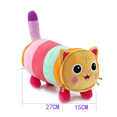 thumbnail image 4 of 8-inch Doll-House Pillow Cat Purr-ific Plush Toy Kids Toys for Ages 4 and Up, 4 of 6