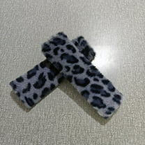 2 Pack Seat Belt Cover Pad, Cute Plush Leopard Print Seatbelt Covers Seatbelt Shoulder for More Comfortable Driving, Plush Fluffy Soft Seat Belt Cover, Car Interior Accessories