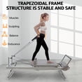 thumbnail image 2 of EVGTTI Foldable Pilates Reformer Machine for Home Gym, Cardio Fitness & Full Body Workout, Pilates Equipment with Jump Board, Balanced Body Pilates Reformer for Strength & Flexibility Training, 2 of 7