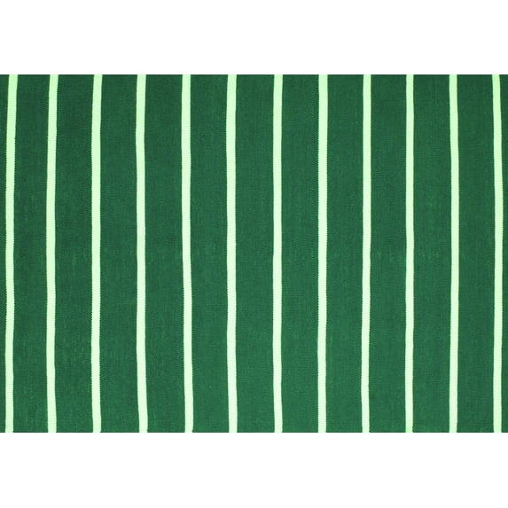 Ahgly Company Indoor Rectangle Abstract Green Contemporary Area Rugs, 7' x 10'