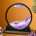 thumbnail image 5 of Grace High Quality Living Room Ornament Relieve Stress Home Decor Glass 3D Sand Painting Hourglass Ornaments Quicksand Art BLUE 26CM ROUND, 5 of 8