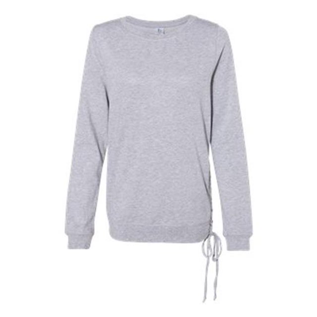 Boxercraft B50603588 Womens Enzyme-Washed Rally Lace-Up Sweatshirt, Oxford - 3XL