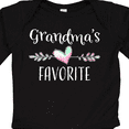 thumbnail image 4 of Inktastic Grandmas Favorite- Heart Grandchild Boys or Girls Long Sleeve Baby Bodysuit, 4 of 5
