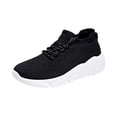 thumbnail image 2 of HTHLVMD Breathable Knit Platform Sneakers, Woman's Running Shoes, Non Slip, Breathable, Lightweight Fashion Sneakers, Slip Resistant Athletic Sports Walking Gym Work Shoes, White 5, 2 of 3