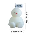 thumbnail image 3 of Xihbxyly Vela Navideña de Muñeco de Nieve, Cera Perfumada para Aromaterapia, Adorno Decorativo Exquisito, Regalo Perfecto para Las Fiestas, Aroma Relajante, Decoración Acogedora para El Hogar, Tamaño, 3 of 6