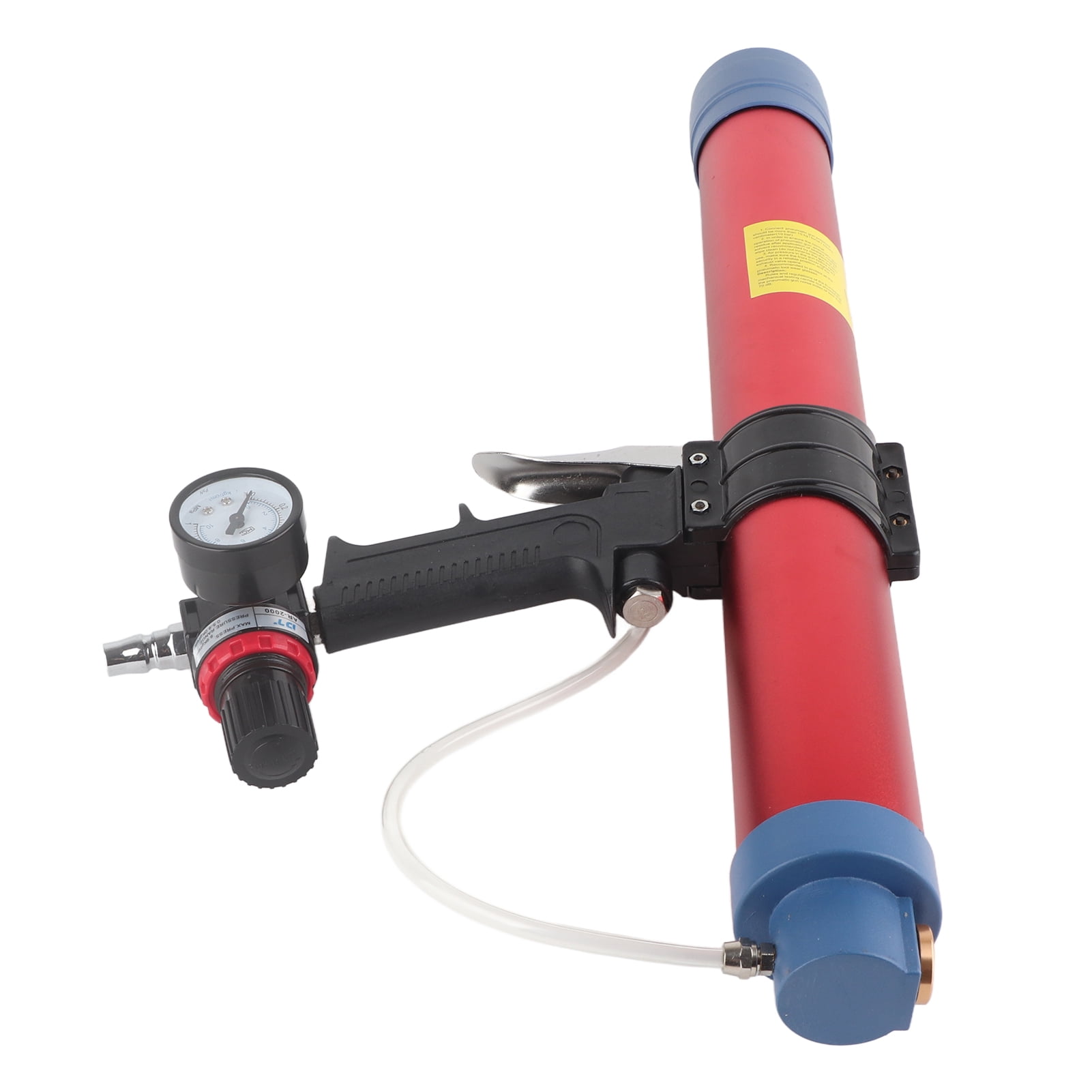 Pneumatic Glass Glue Gun Set 600ml Capacity Air Glue Gun with Pressure Gauge for Building Decoration