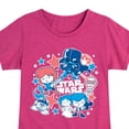 thumbnail image 3 of Star Wars - Americana Stickers - Toddler And Youth Girls Fitted Short Sleeve Graphic T-Shirt, 3 of 5