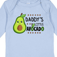 thumbnail image 4 of Inktastic Daddy's Little Avocado with Cute Baby Avocado Boys or Girls Long Sleeve Baby Bodysuit, 4 of 5