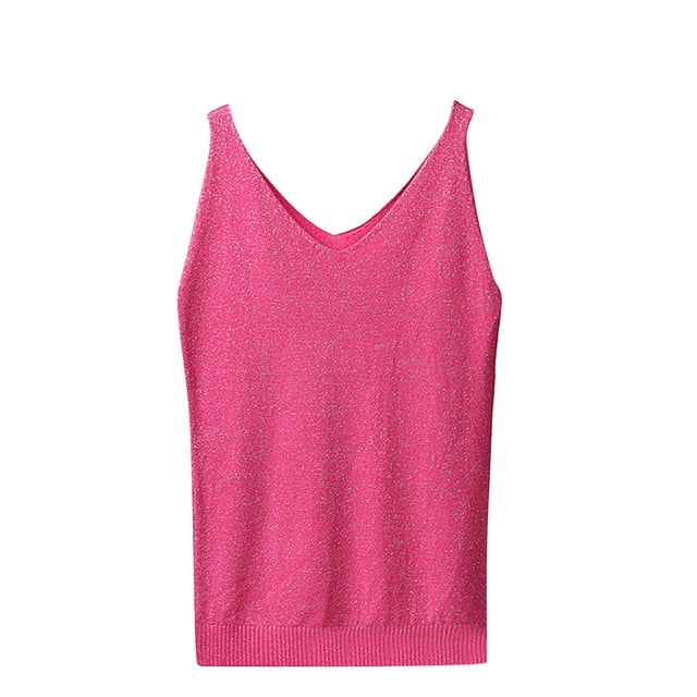 Tank Top for Women Ladies Summer Printed Sleeveless Round Neck Tank Top Round Neck Tank Top