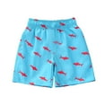 thumbnail image 3 of Gyexs Boys Swim Trunks Size 2T-3T Cartoon Dinosaur Print Swim Shorts Bathing Suit Elastic Waistband Casual Summer Beach Vacation Shorts X01-Sky Blue, 3 of 6