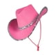 thumbnail image 4 of Sombrero de Vaquero para Mujer, Sombrero , Sombrero para El Sol para Disfraz de , Accesorios de Ropa , Rosado, 4 of 6