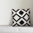 thumbnail image 2 of Creative Products Black and White Aztec 18x18 Spun Poly Pillow, 2 of 2