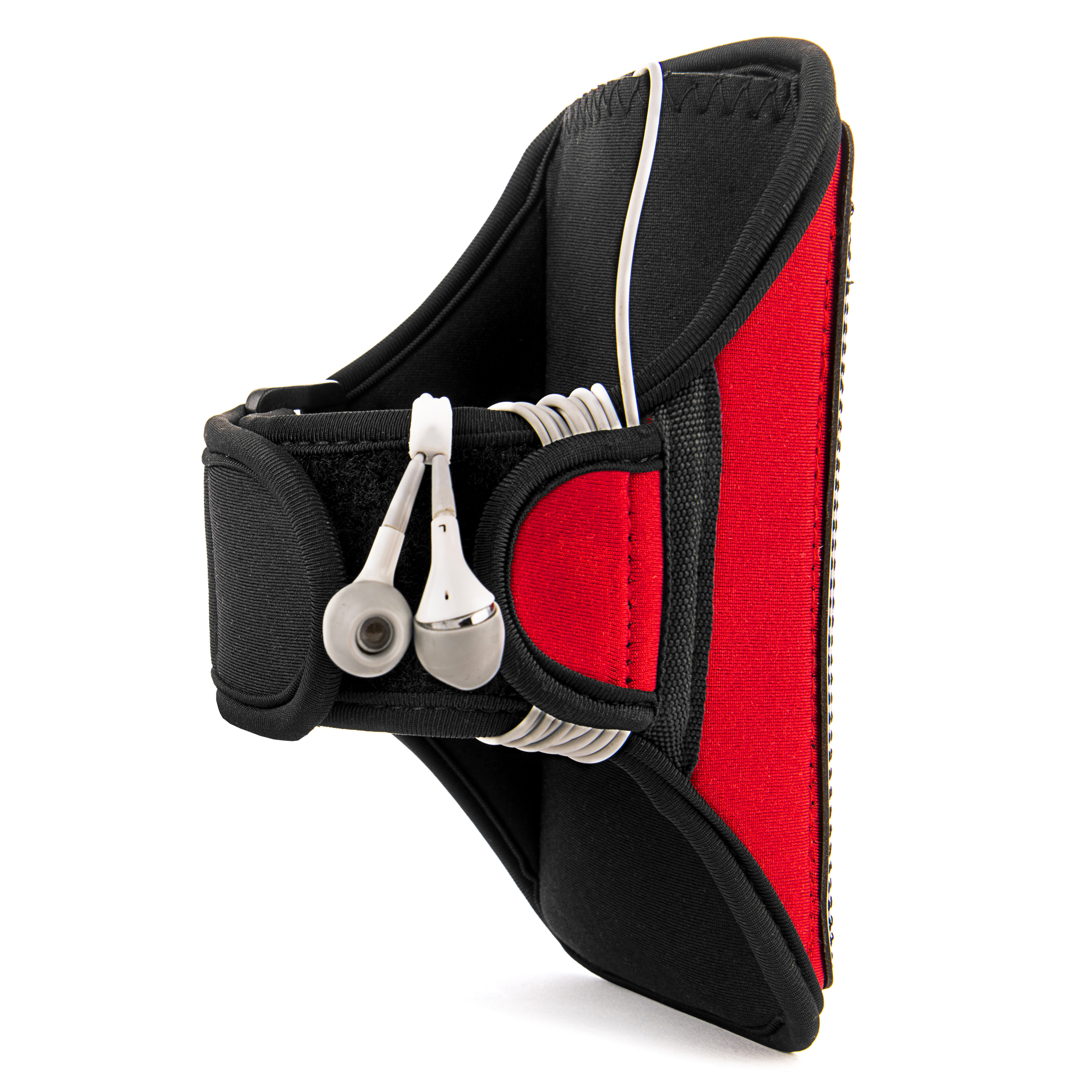 Sweat Resistant Waterproof Running Armband For iPhone XS / XR / X and Google Pixel 3 / 2 Sport Workout Case For Fitness And Workout (Red)