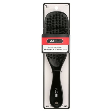 Ace Wood Natural Boar Bristles Styler Everyday Brush