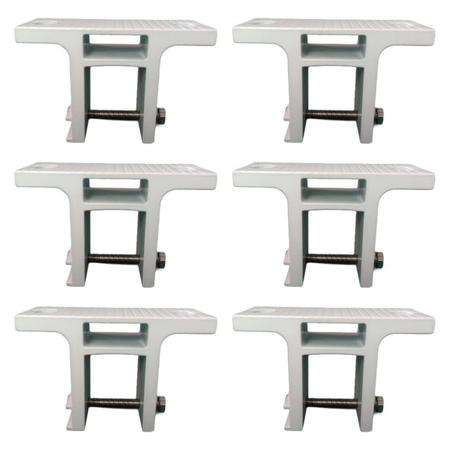 6 Soportes De Pared Para Toldo, Accesorios Blancos Para Terraza, Toldo De Protección Solar