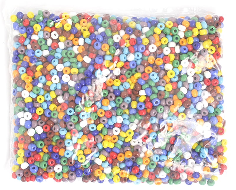 John Bead Czech Glass Seed Beads 2/0 (500g) Opaque Multicolored Bead