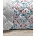 thumbnail image 3 of Aqua Jellyfish Down Alternative Comforter, Simplistic Layout of Floating Underwater Elements Wavy Tentacles, Microfiber Quilt for All Season, 5 Sizes, Dark Sky Blue White, by Ambesonne, 3 of 3