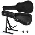 thumbnail image 1 of Yescom 41 Pouces Étui Rigide pour Guitare Acoustique avec Support Pliant pour Basses Électriques, 1 of 11