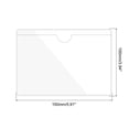 thumbnail image 2 of Unique Bargains 4' x 6' Self Adhesive Index Card Pockets Plastic Label Holder Sticky Pocket Sleeves, Clear 30 Pack, 2 of 6