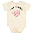 thumbnail image 3 of Inktastic I'm a Pig Deal Cute Pig Pun Boys or Girls Baby Bodysuit, 3 of 5