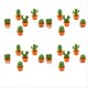 thumbnail image 3 of Mini Cactus Imán para Nevera Etiqueta Magnética para Mensaje Hebilla Fija Accesorios Decorativos Magnéticos Naranja, 3 of 5