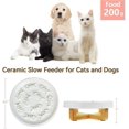 thumbnail image 2 of Cuenco de alimentación lenta TUNC para perros y gatos con soporte cerámica, 2 of 4