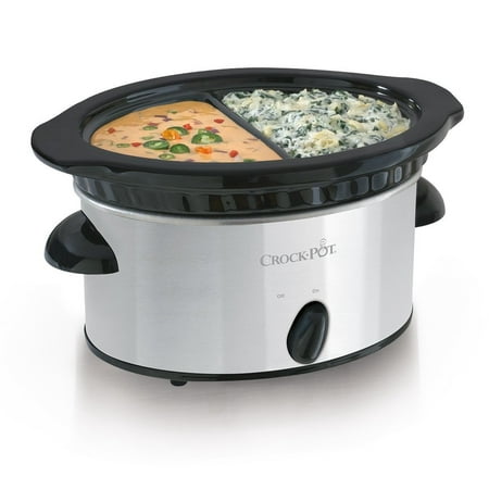 Crock-Pot Double Dipper Slow Cooker, Stainless Steel