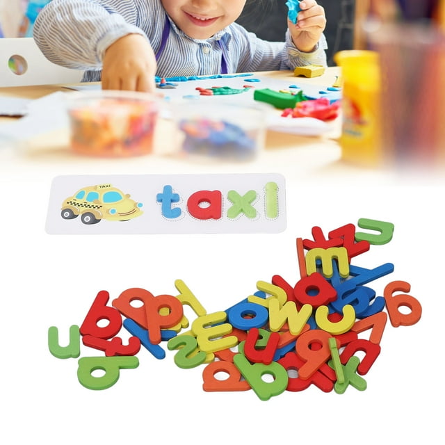 Alphabet Games Set, Clear Pattern Soft Cardboard See And Spell Learning Toy Water Paint Coloring For Study For Above Aged 3