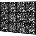 thumbnail image 3 of 12 separadores colgantes de plástico para habitación, sala de estar, comedor, bar, escuela, hotel, decoración (negro, 40 x 40 cm) JAMW Sencillez, 3 of 4