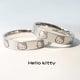 thumbnail image 4 of Sanrio-Conjunto de anillos abiertos de Hello Kitty para pareja y niña, anillo ajustable a la moda, accesorios de joyería, regalo, 4 of 4