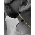 thumbnail image 2 of Acrylic 1/2" Disc Black Goldtone Face Mask Necklace, 2 of 2