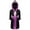 Black&Pink, variant on TiaoBug Kids Boys Boxing Halloween Costume Metallic Long Sleeve Hooded Robe Boxer Cloak with Belt Black&Purple 16